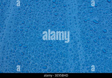 blue water drops texture background Stock Photo