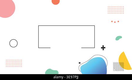 Flat design geometric background vector illustration. Stock Vector
