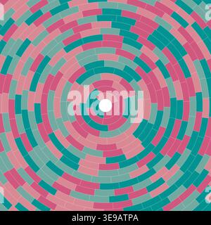 Small padding. Simple solid cells. Segments centered. Abstract pattern. Artistic vector image. Stock Vector