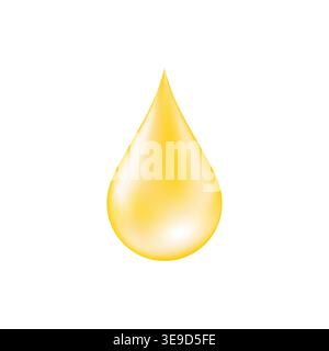 Oil Drop Vitamin Drop. Vector Illustration. Stock Vector