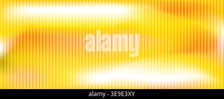 Modern abstract background with vertical lines, gradient in yellow tones. Smooth and flowing aesthetic, fractal glass background. Vector illustration Stock Vector