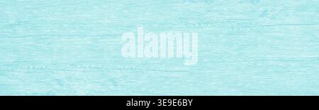 Light turquoise shabby color wood grain wide texture. Abstract bright teal backdrop. Pastel aquamarine wood textured background Stock Photo