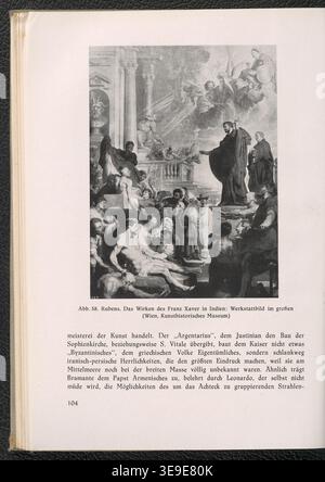 Josef Strzygowski (1867–1947) was an Austrian art historian and scholar known for his work on the art of Central Asia and Europe. His 1943 publication *Europas Machtkunst im Rahmen des Erdkreises* explores the development and impact of European power and art over thousands of years. The archival image presents a copy of this influential text, published by Wiener Verl. in Vienna. Stock Photo