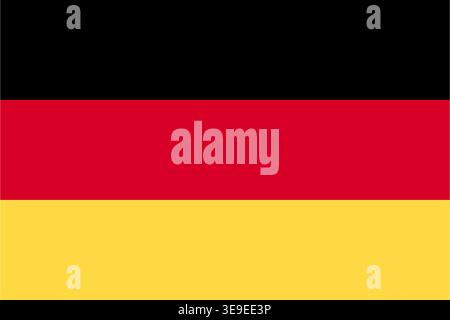High quality Germany flag image suitable for editorial education travel and digital design projects Stock Vector