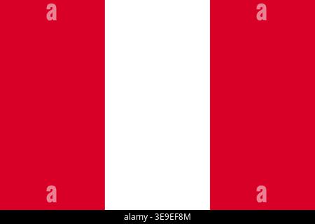 Peru national flag image ideal for branding education and creative design applications Stock Vector