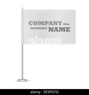 Table flag mock-up. vector flag isolated on transparent background ...