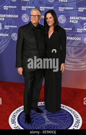Bill Gates and Paula Hurd at the 12th Breakthrough Prize Ceremony held ...