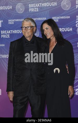 Bill Gates and Paula Hurd at the 12th Breakthrough Prize Ceremony held ...