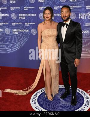 Chrissy Teigen and John Legend at the 12th Breakthrough Prize Gala at ...