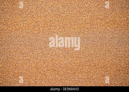 rusty metal plate background, worn steel plate with rusty pattern, grunge background of worn metal perfect for text or as raw background Stock Photo
