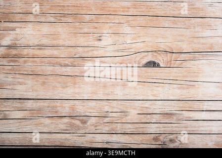 Light wooden planks background with horizontal lines and natural grain texture Stock Photo