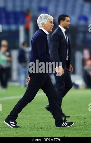 Gian Piero Gasperini Head Coach of AS Roma looks on during the Serie A ...