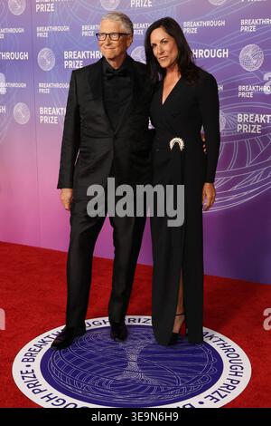 Bill Gates and Paula Hurd at the 12th Breakthrough Prize Ceremony held ...
