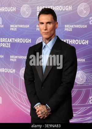 Adam Levine At The 12th Breakthrough Prize Ceremony Held At The Santa 