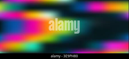 Abstract colorful background with vibrant neon gradients and soft blurred shapes. Creative spectral light texture and multi color fluid waves for mode Stock Vector