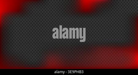 Bold collection of scattered red light leak spots. This element mimics intense film damage and fiery exposure, ideal for edgy posters, music covers, a Stock Vector