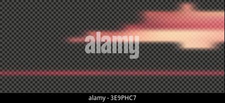 Cinematic abstract light leak retro film overlay motion blur red lens effect.Soft blurred warm glow shiny streak creative photo editing atmosphere tre Stock Vector