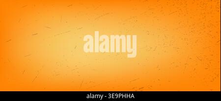 Warm orange grunge background with subtle scratched texture and light center, perfect for autumn posters, vintage labels, banners and modern web desig Stock Vector