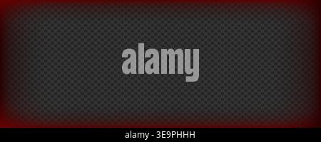 Dark transparent vignette background with deep red glow around the edges, perfect for horror, thriller, gaming banners and dramatic photo overlays.Vec Stock Vector