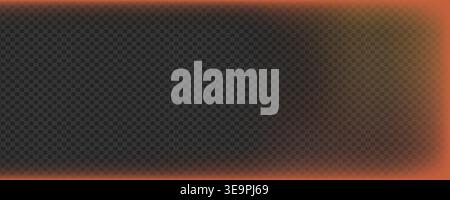 Delicate amber and orange light leak for the right side of the frame. Features a smooth gradient transition for an atmospheric, sun-drenched look in p Stock Vector