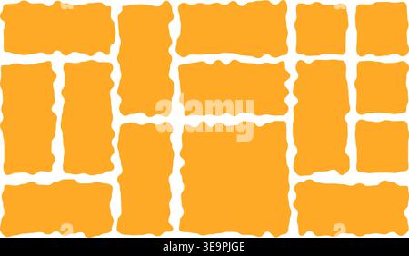 Organic shape frames and abstract hand drawn for modern design. Fluid banners with curvy lines blobs for creative backgrounds and asymmetric layouts a Stock Vector