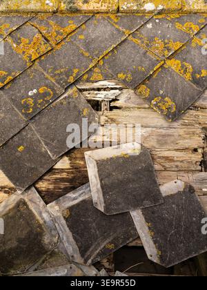 Old, abandoned and rusted equipment on Orkney mainland including WW2 submarine netting Stock Photo