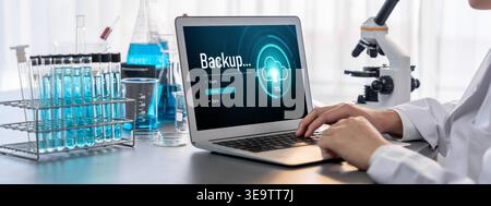 Backup Storage Data Internet Technology Business concept. Database storage cloud technology file data transfer sharing, cyber, big data information Stock Photo
