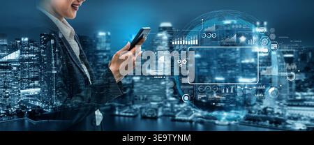 Data analytics and big data strategy for real-time analytics, predictive data modeling, business intelligence analytics, and data-driven decision Stock Photo
