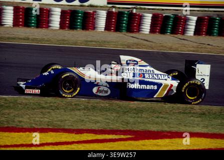 Nigel mansell with rothmans williams renault team hi-res stock