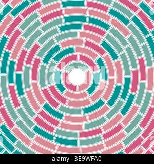 Solid cells in frame. Segments centered. Abstract pattern. Medium padding. Heavy weight. Creative vector image. Stock Vector