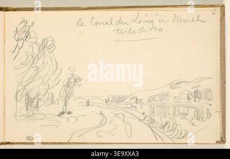 Alfred Sisley (1839–1899) was a French Impressionist painter, known for his landscape works that captured the changing light and atmosphere. This archival image represents one of his paintings, showcasing the characteristic brushwork and natural beauty typical of his style. The archival photographic record documents his contribution to the Impressionist movement. Stock Photo
