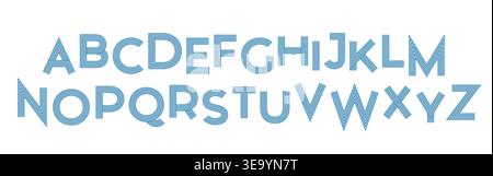 Geometric lines letter set. Retro alphabet uppercase typography. Stock Vector