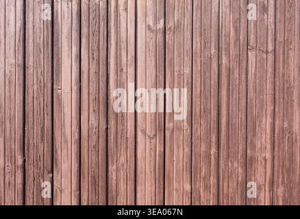 Old wooden boards with cracks as creative background in brown color. Wooden planks texture with the shabby paint Stock Photo