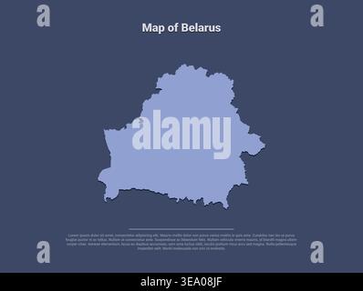 High quality map of Belarus with clear borders geographic details and regional divisions ideal for educational materials travel guides and design proj Stock Vector