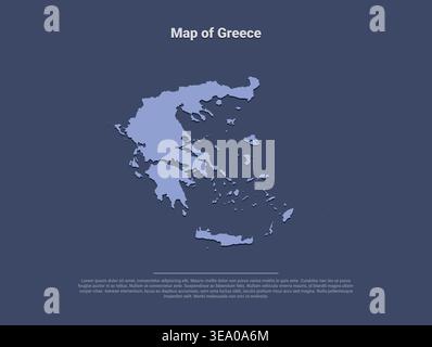 High quality map of Greece with clear borders geographic details and regional divisions ideal for educational materials travel guides and design proje Stock Vector