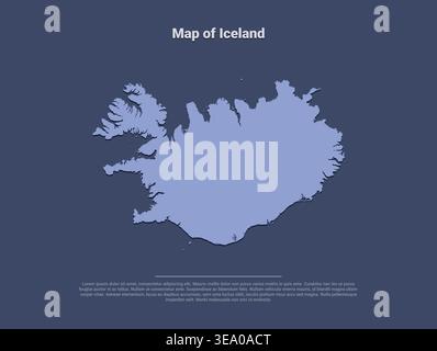 Iceland political map of administrative divisions - regions. Solid ...