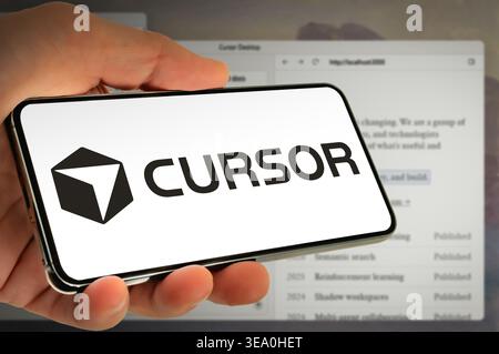 Cursor AI coding company Stock Photo