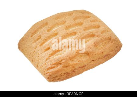 shortbread cookie isolated on white background. Stock Photo