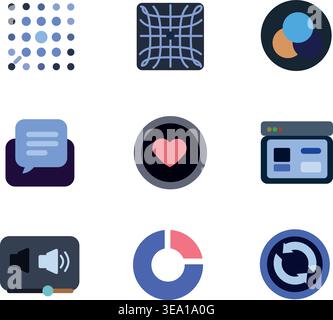 UI Icon Pack – Modern User Interface Symbols for Web, Mobile Apps and Dashboard Design Stock Vector
