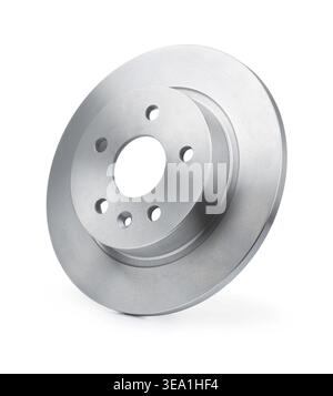 Car brake disk isolated on white Stock Photo