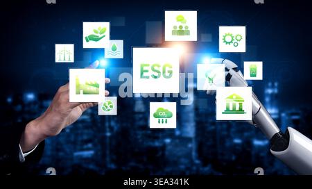 AI enhances chatbot interface by streamlining chatbot, communication, and AI support into one intelligent conversational platform Vouch Stock Photo
