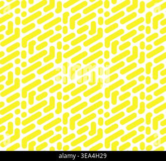 Abstract geometric pattern with stripes, lines. Seamless vector background. White and yellow ornament. Simple lattice graphic design Stock Vector