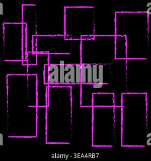 Sophisticated magenta frames. Sketchy purple set. Professional rectangles Vector. Atmospheric backgrounded styles. Stock Vector