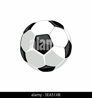 Vector soccer ball isolated on white. Stock Vector