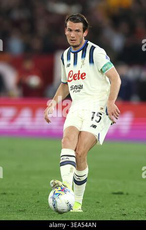 Marten de Roon of Roma seen in action during the match of Uefa ...