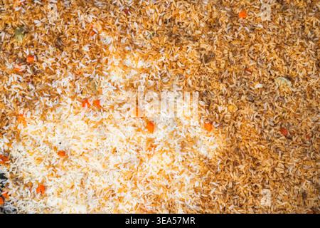 Full frame, image filled with fried rice Stock Photo