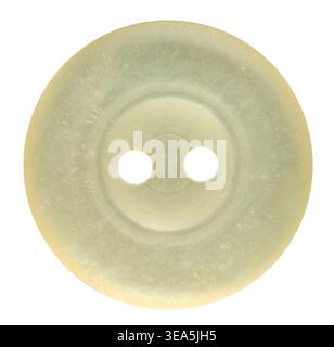 one sewing button on a white isolated background Stock Photo