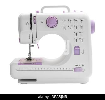 sewing machine on a white isolated background Stock Photo
