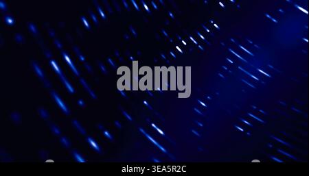 Abstract digital data streams moving with blue glowing particles, representing futuristic technology, connectivity, and big data Stock Photo