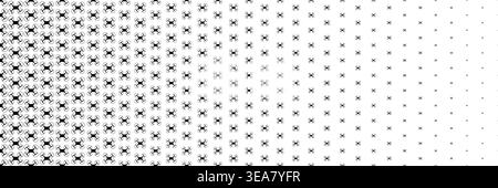 horizontal halftone propeller black drone for pattern and background. Stock Vector